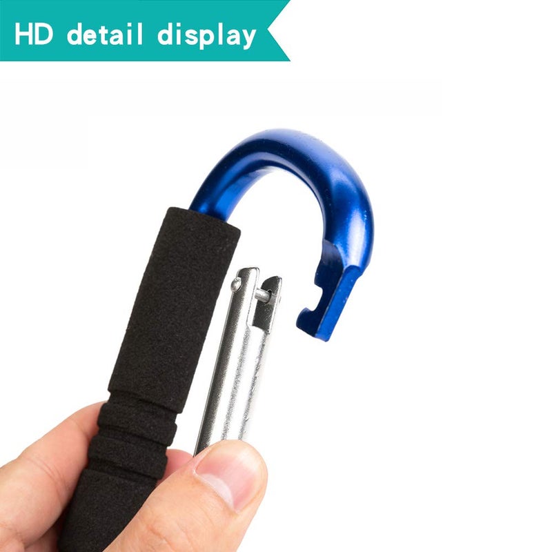 Funbliss Stroller Hooks by Baby，2 Pack Convenient Organizer Hook Bag Clips to Diaper Bags Clothing,Purses,Groceries,Great Hook Set for Mommy When Walking or Shopping Blue - Image 2